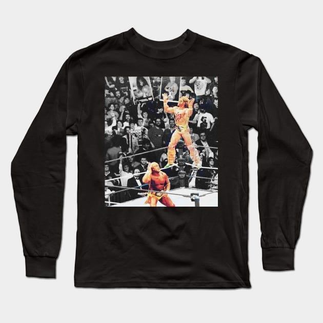 SUPER BOOM MAN FIGHT Long Sleeve T-Shirt by SUPER BOOM TO THE LEGENDS